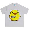 Funny Duck with Knife Graphic Print Unisex Unisex Fashion Hip Hop Shortsleeved Tshirt Summer Loose Casual Cotton Harajuku Tshirts