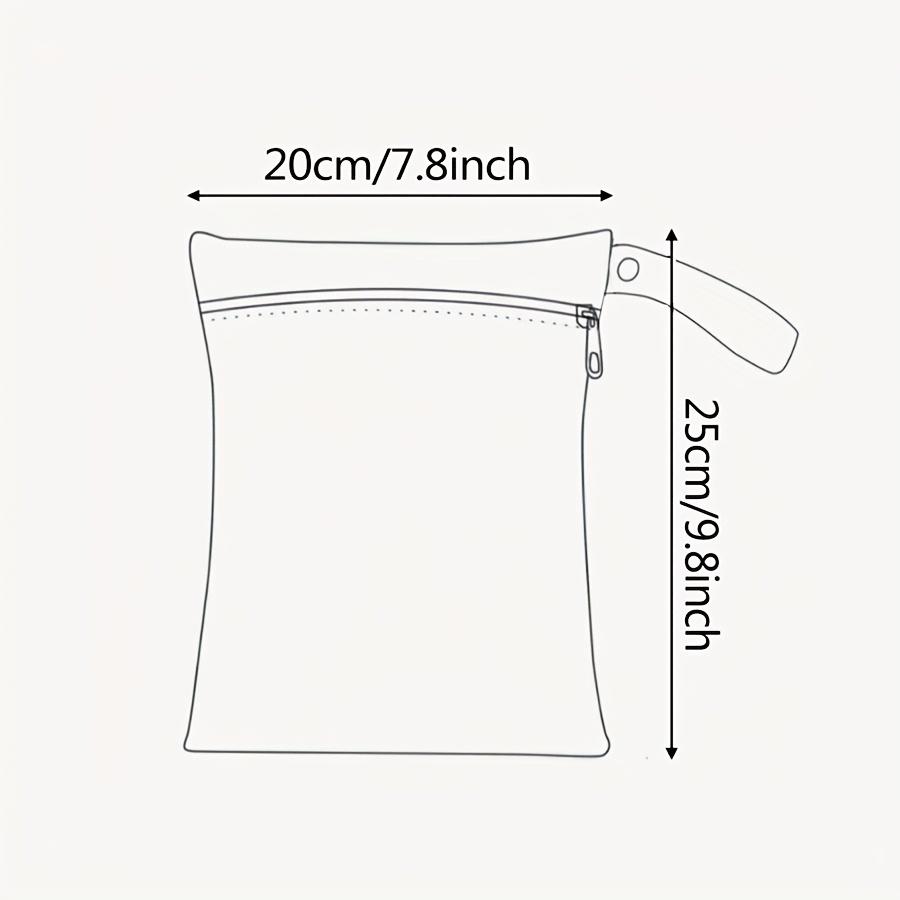 3pc High Quality Washable Wet Bag for Travel Stroller Daycare Diapers Yoga Beach Pool Wet Swimsuits