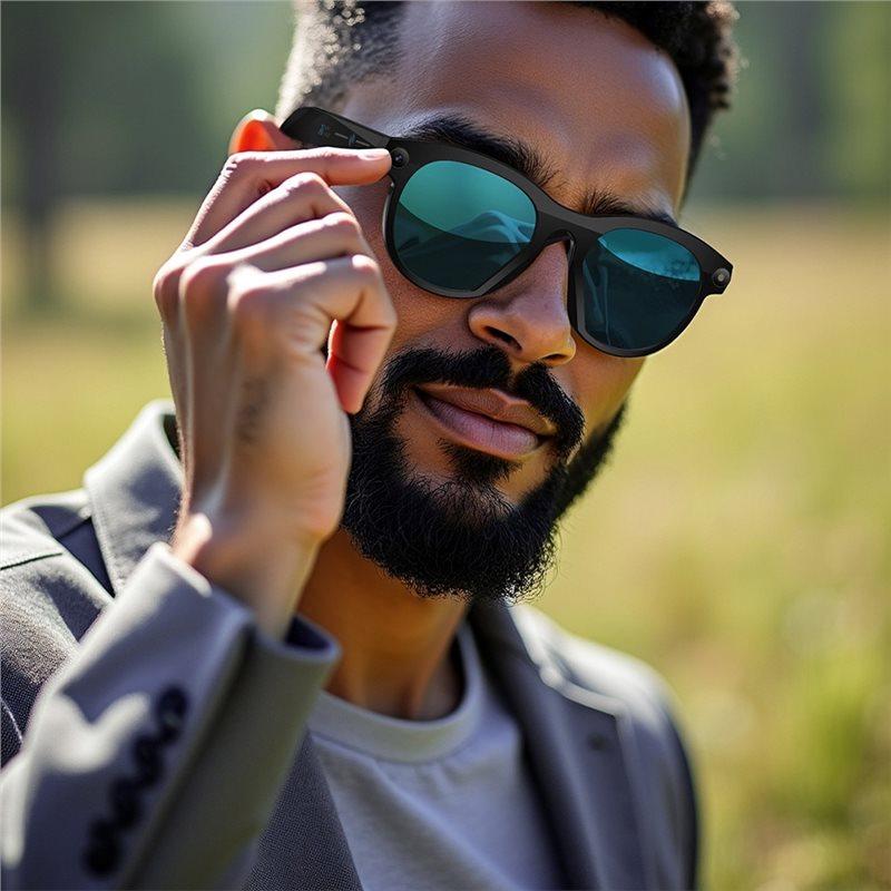 HD Color Changing 2MP Translate Camera AI Smart Glasses Photo Video Recorder Bluetooth Call Voice Music Control