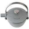 Staub Round Graphite Teapot, Gray, 1.15L, 1650018, 40509-420-0 [Used]