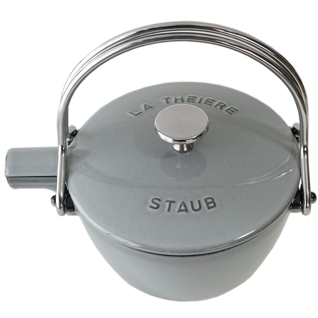 Staub Round Graphite Teapot, Gray, 1.15L, 1650018, 40509-420-0 [Used]