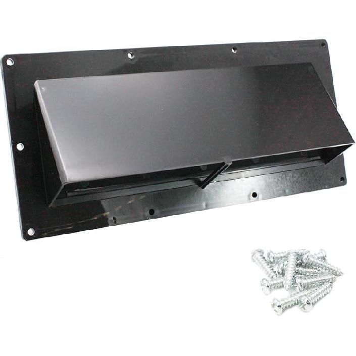 X-Haibei RV Range Hood Exhaust Vent Cover, Stove Bathroom Vent Cover Outside Damper For Motorhome Trailer Camper (White)