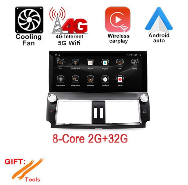 

Для Toyota Prado 2014 12,3 Carplay Android 14 Автомагнитола Мультимедийный Видеоплеер Навигация Головное Устройство Стерео Сенсорный Экран