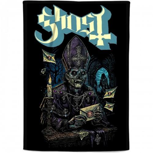 Ghost Missive Sherpa Fleece Logo Blanket