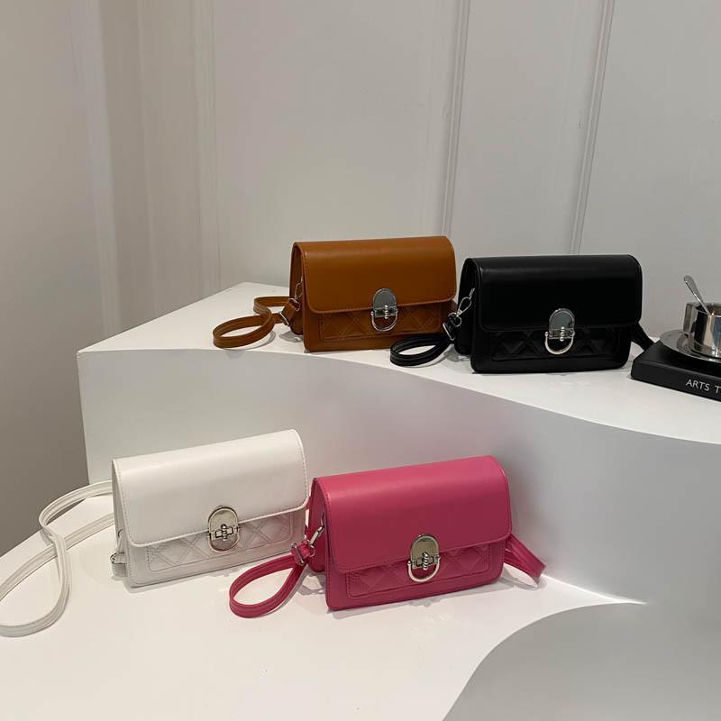 Stylish And Minimalist Square Bag For Women In Classic Black White And Brown Colors