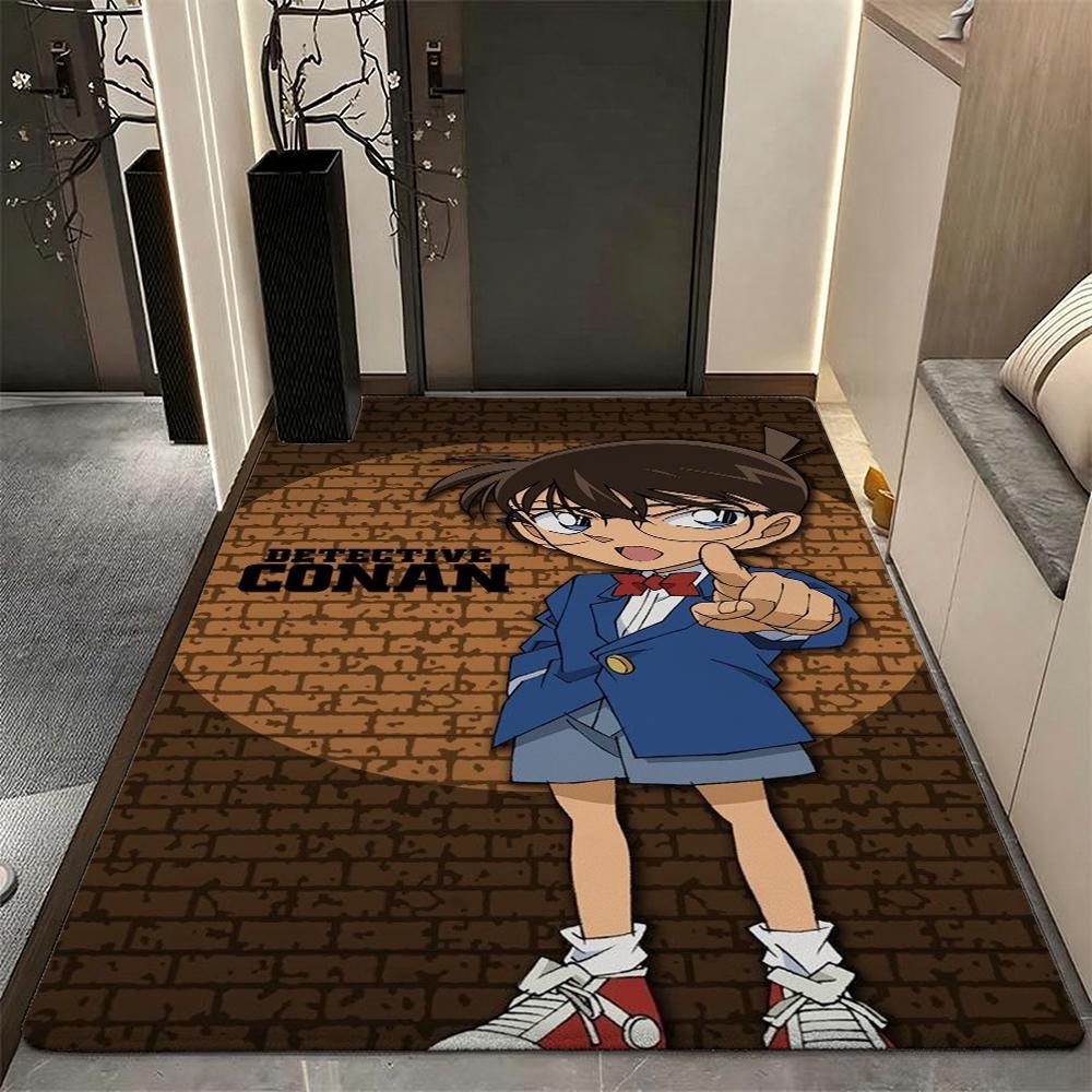 Detective Conan Anime Mystery Think Detective Conan Anime Mystery Theme Rug Soft Nonslip Carpet For Entryway Hallway Balcony Home Decor
