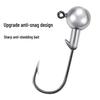 Lead Head Hook Anti-Snag 50pcs Micro Lure Soft Bait T-Tail Bass Perch Bottom Fishing Hooks - Reinforced Version