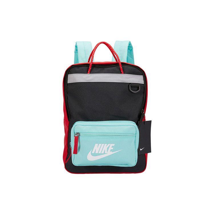 Nike Tanjun Color Block Student Polyester Backpack Men Backpack Mint-Green Black BA5927-013 MISC