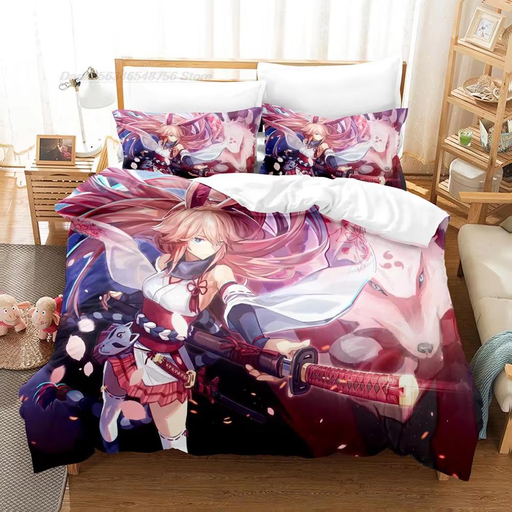 Honkai Impact 3rd Bedding Set Single Twin Full Queen King Size Bed Set Adult Kid Bedroom Duvet Cover Sets 3D Print Kawaii Anime