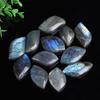 Natural Labradorite Moonstone Women Neckalce Freeform Blue Moon Men Pendants Necklaces Bracelet Accessories Jewelry