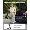 VEVOR Rollator Walker with Seat for Seniors, Foldable Lightweight Rolling Walker