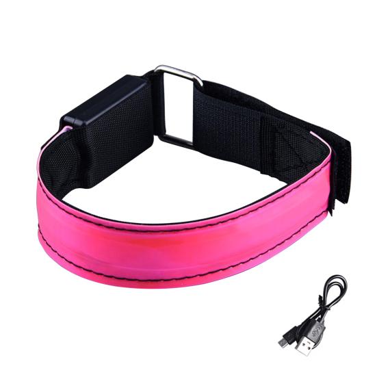 Portable Glowing Armband Super Bright Wear Resistant Adjustable Tightness LED Armband for Running