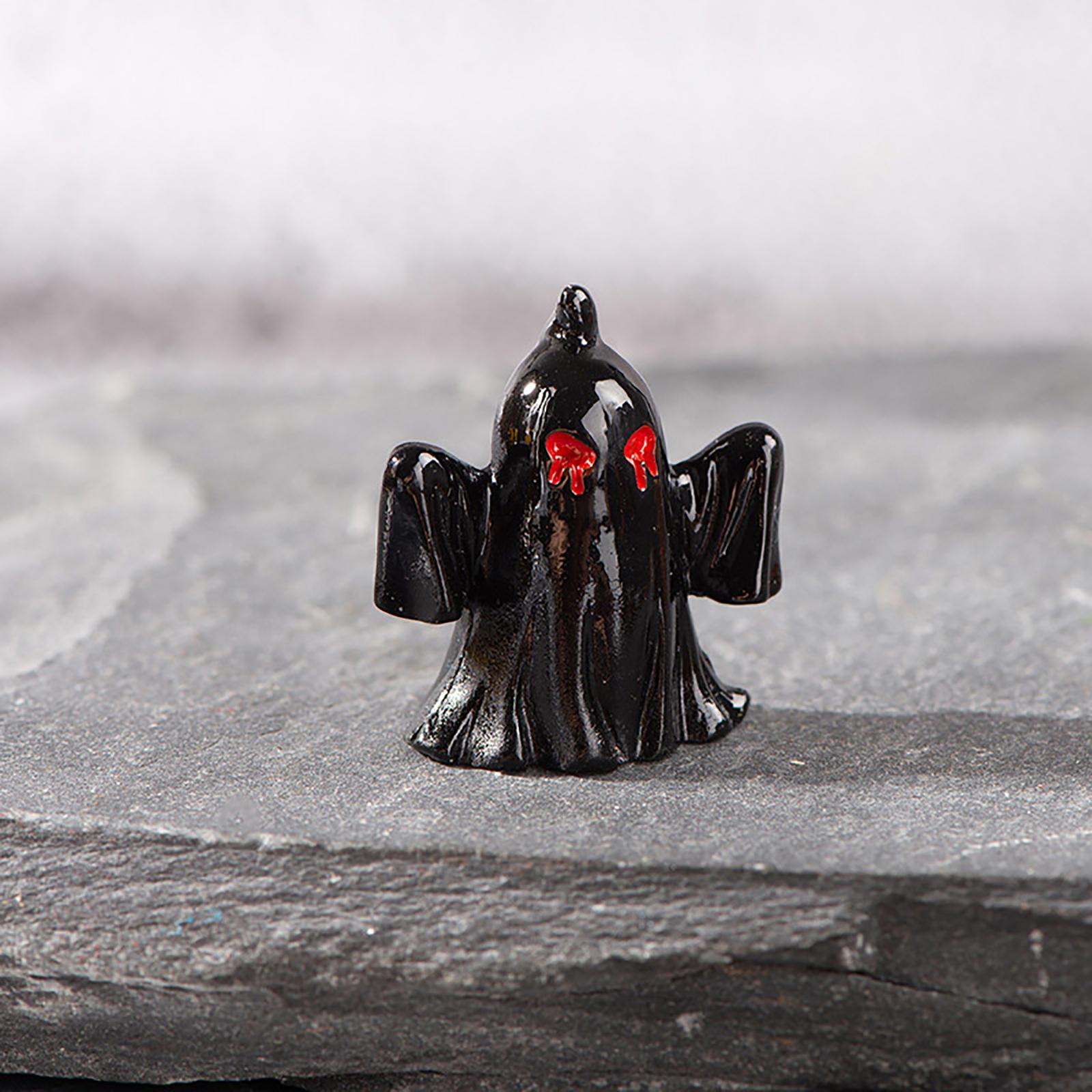 

Мини 3D ужас Хэллоуин Ворон надгробие череп серии смола Хэллоуин кукольный дом Diy аксессуары