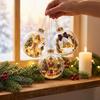 Eingebaute Leuchte Weihnachtsdekoration Warmes Licht Weihnachtskugel Story Ornament Feiertag Heimdeko