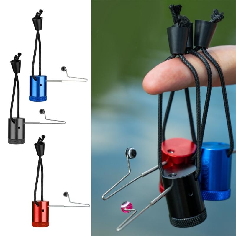 Efficient Squeeze Action Baits Dispenser Aluminum Alloys Compacts Fishing Gear for Various Baits Up To 4cm