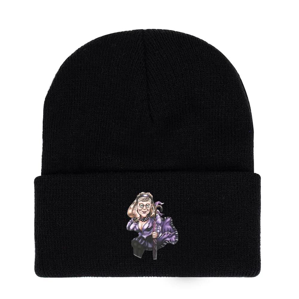 Anime Hat JoJo's Bizarre Adventure Kujo Jotaro Costume Cosplay Adult Kids Cap Casual Embroidery Knitted Hat Gifts Prop