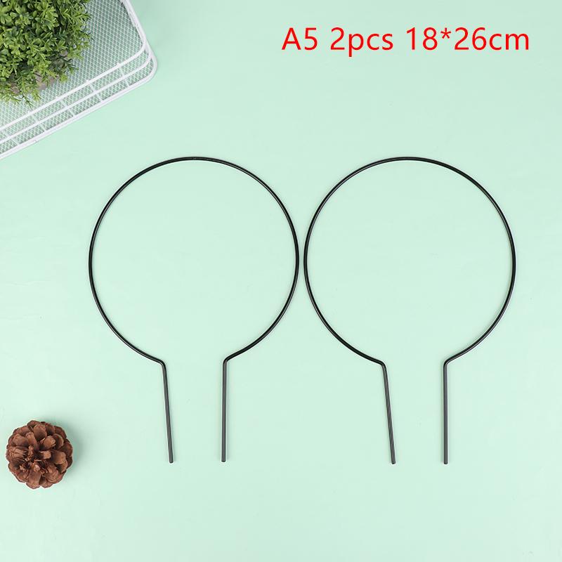 2Pcs Garden Plant Support Stake Stand Round Vine Climbing Rack Ironheart-Shaped Flower Plant Trellis Support Frame Garden Decor