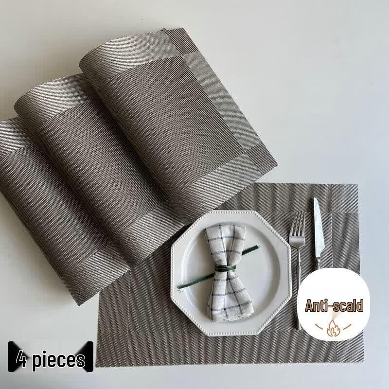 PVC Heat-Resistant Placemat Set