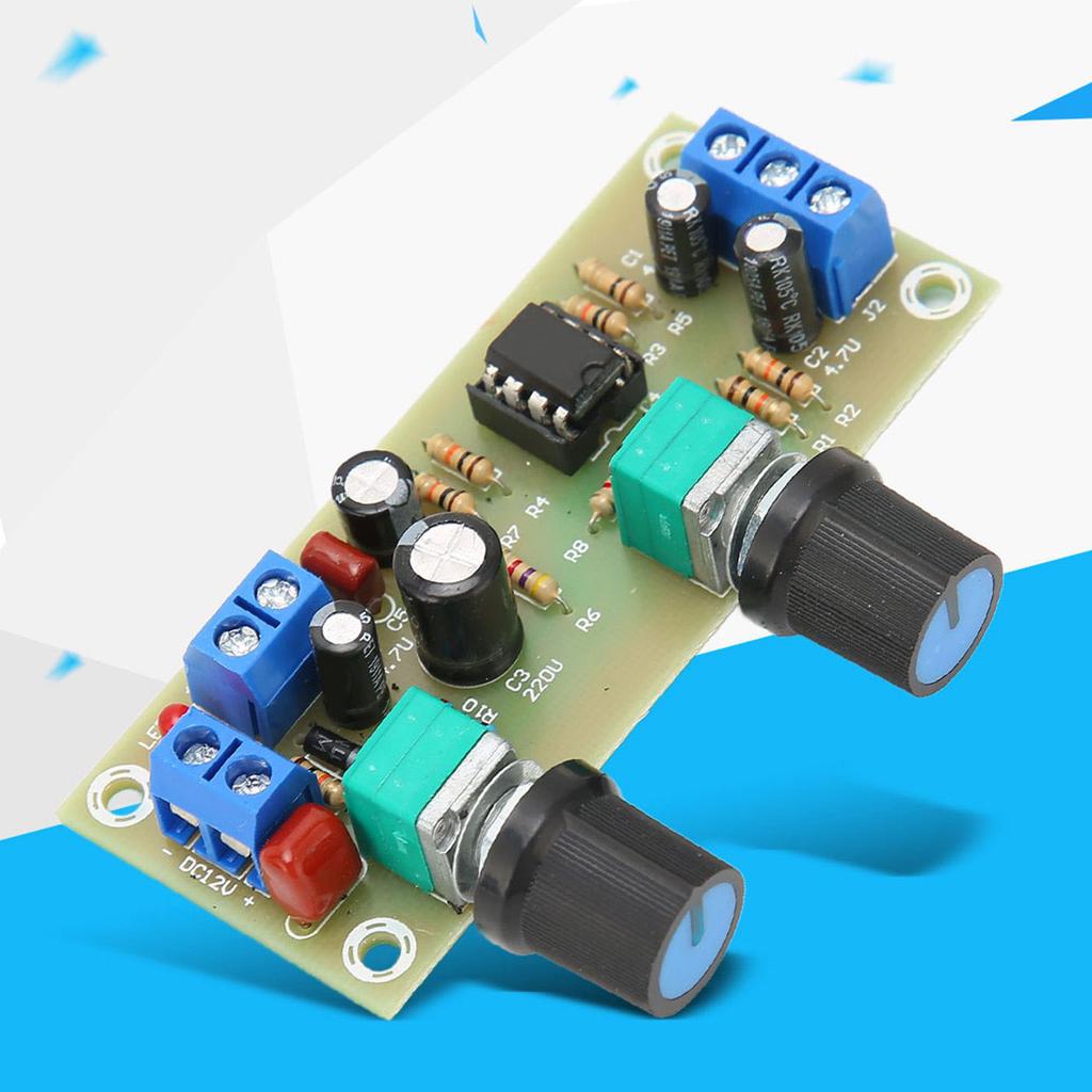 Subwoofer Preamp Board Single Supply Low Pass Filter Boards with LED Indicators DC10‑24V