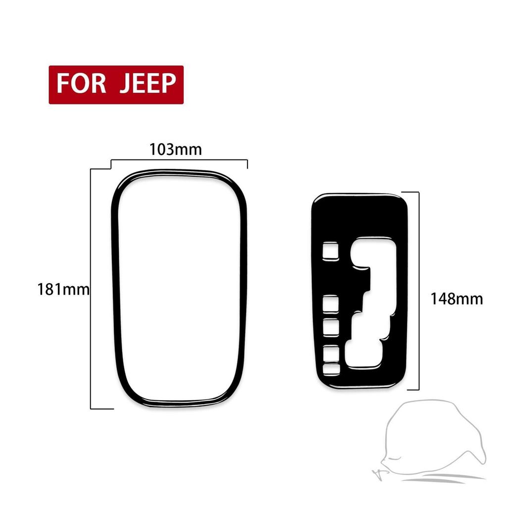 Piano Black Center Gear Shift Box Panel Cover Trim For Jeep Wrangler 2007-2017