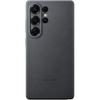 Carcasă Kindsuit pentru Samsung Galaxy S25 Ultra 6,9 inch Negru - Piele Vegană Premium, Subțire, Margini Ridicate, EF-VS938PBEGWW