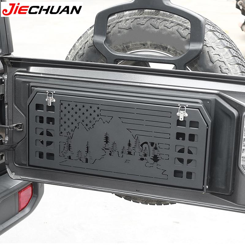 JIECHUAN Tailgate Foldable Table Rear Door Storage Rack Accessories For Jeep Wrangler JK 2007-2017 For Jeep Wrangler JL 2018 Up