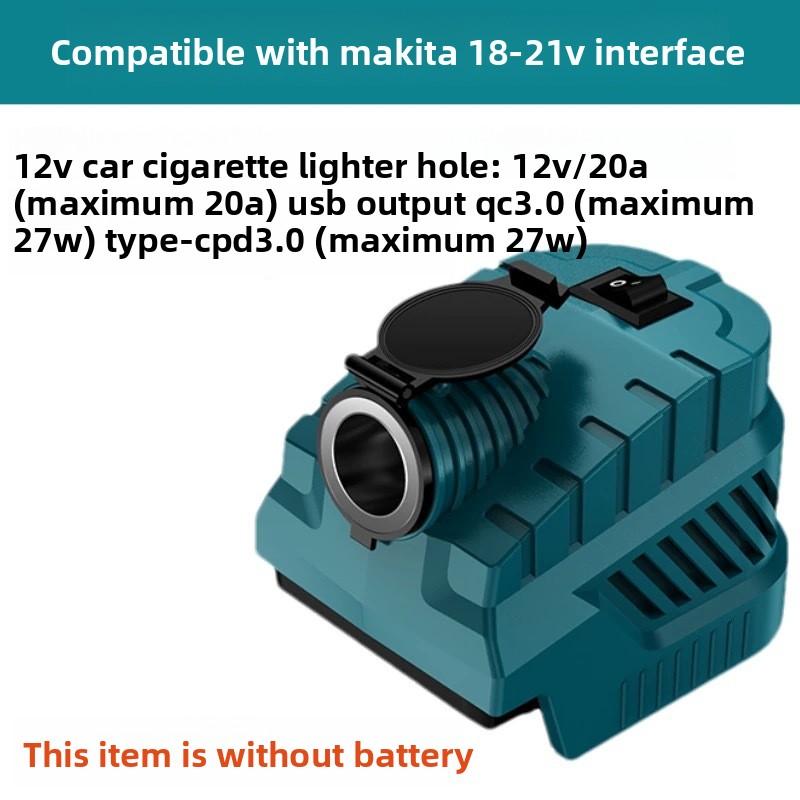 

For Makita 18V Battery 240W DC 12V Buck Converter Regulator Vehicle Refrigerator Power Supply Cigarette Lighter Interface