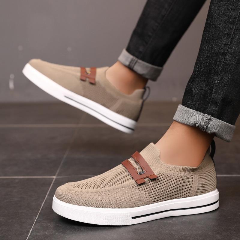 2025 Man's Casual Walking Shoes Loafers Summer Designer Trend Breathable Sneakers Men Versatile Mesh Board Shoes Tenis Masculino
