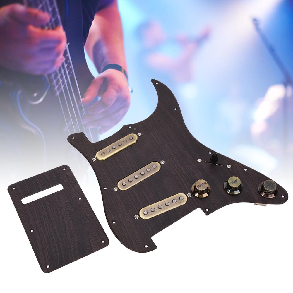 Loaded Prewired SSS Humbucker Pickguard Pickups Set with Back Plate for Electric Guitar Parts