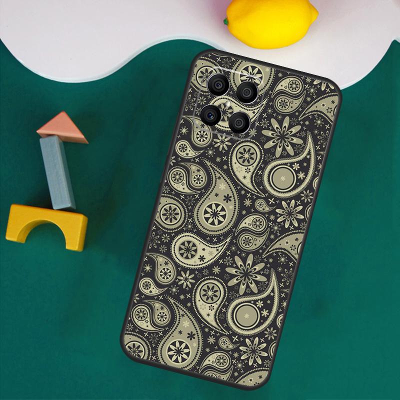 Bandana Paisley Pattern Art Case For Honor Magic 7 Pro 5 6 Lite Honor 200 Pro 50 70 90 X9a X8a X8 X9 X8b X9b X9c Cover