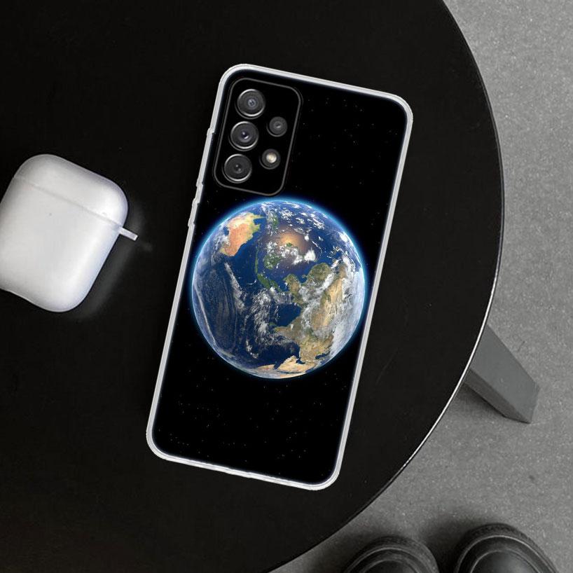 

Earth Stars Space Phone Case for Samsung Galaxy A17 A16 A26 A36 A56 A57 A37 A15 A25 A35 A55 A14 A24 A34 A54 A13 A23 A33 A53 Gala Samsung A06