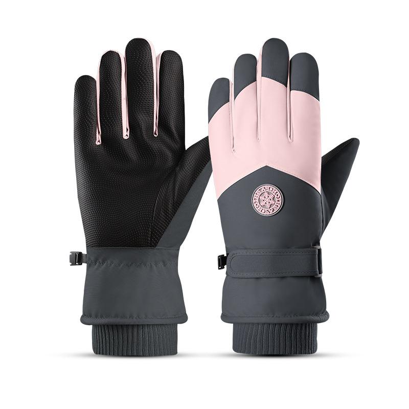 Winter Skihandschuhe mit Touchscreen-Fleece und verdickter Wärme Outdoor Radfahren und Bergsteigen Paarhandschuhe Warme Handschuhe