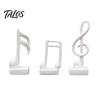 Talos 3Pcs Minimalist Music Note Resin Sculpture, Treble Clef & Eighth Quarter Desk Decor for Piano Room Living Room, Matte Art Collectible, Creative