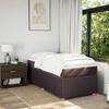 Exclusive House - Slatted Bed Base with Mattress Dark Brown 80x200 Cm
