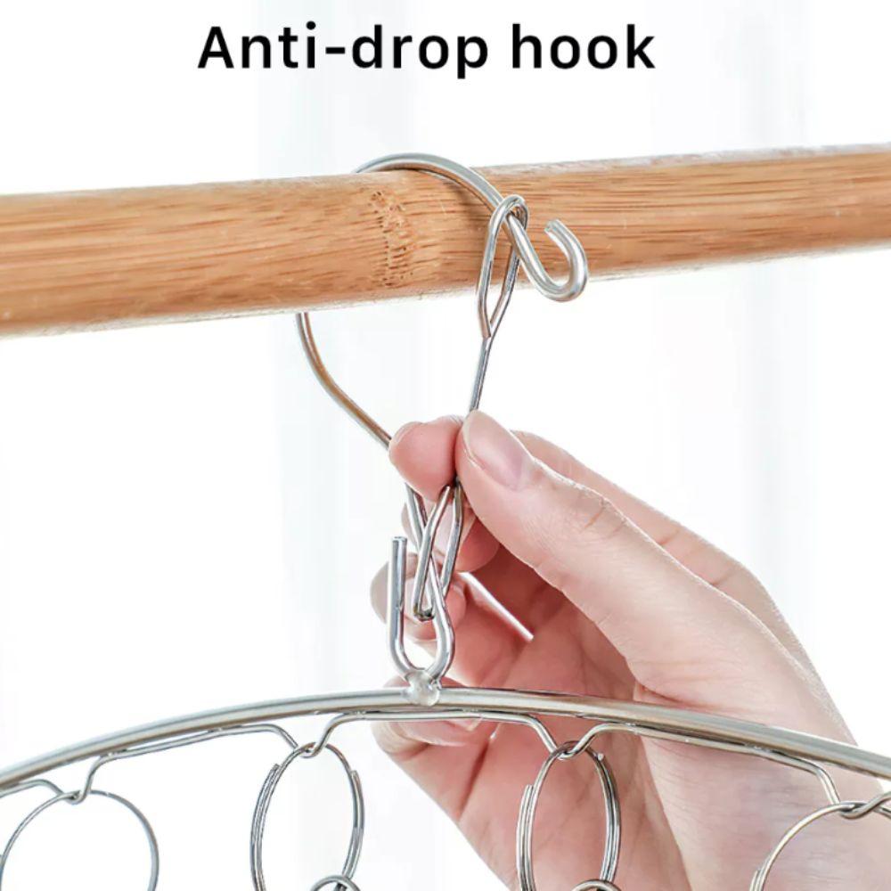 No Deformation Stainless Steel Hanger Strong Support Clothes Drying Hanger  Clothing Rack