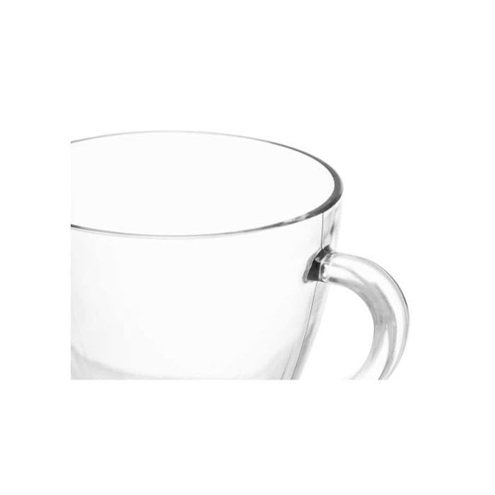 Lot de tasses à café et à thé en verre - Vivalto - 6 pièces - Transparent - 280 ml - 10x10x10 cm