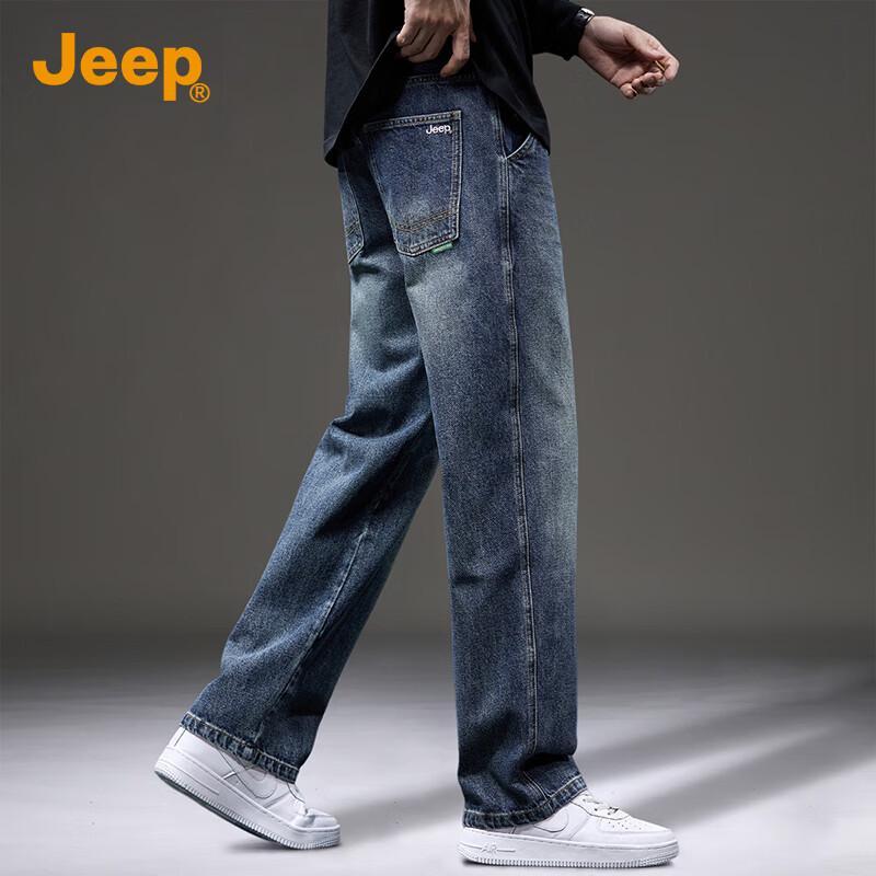 

JEEP Men s Casual Retro Straight-Leg Jeans 36