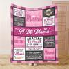 GUOYU Blanket 1pc Pink Warm Blanket Birthday GIft For Mom Cozy Fluffy Flannel Blanket for Home Living Room Bedroom Decor 2026 New Year Gift