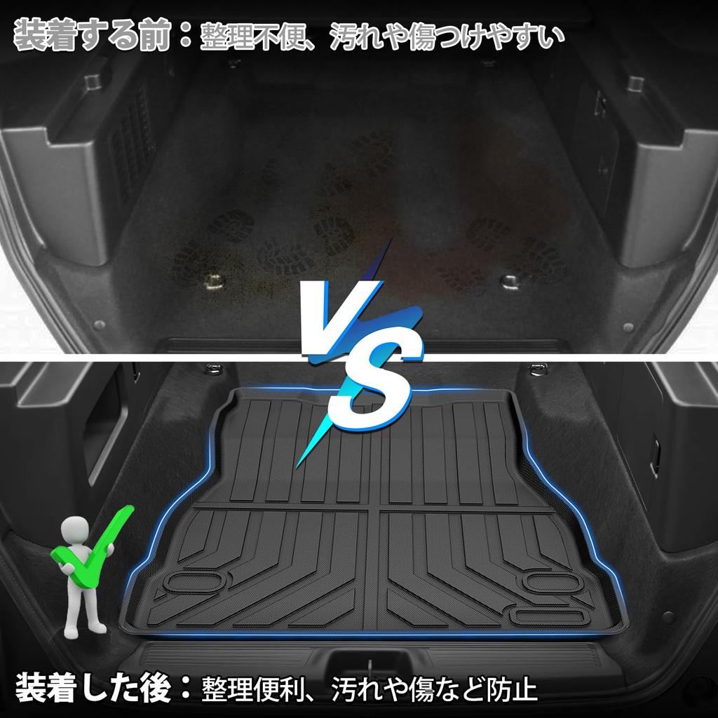 Jiooy 3D Floor Mats for Honda FREED CROSSTAR GT2/GT6 (5-seater FWD eHEV, 2024–present) – Front + 2nd Row + Lower Luggage, TPE, Waterproof