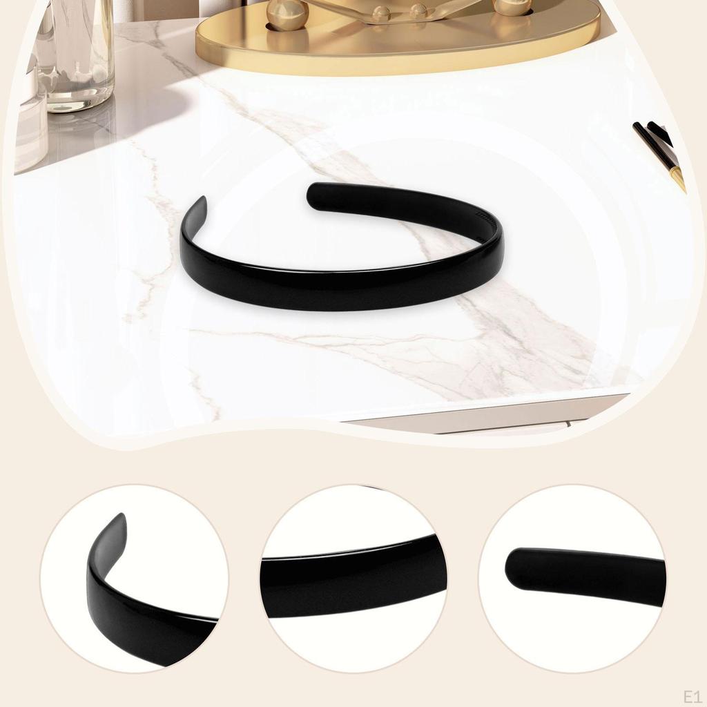 Einfaches Stirnband 16 mm breit Schlichte Mode Rutschfest Gezahnt Damen Haaraccessoires