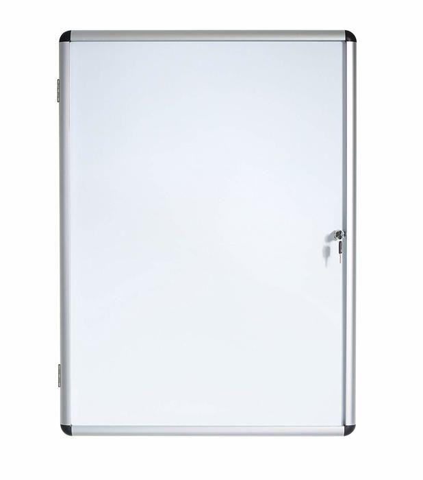 Bi-office - VT810109150 - Vitrine d'Affichage Interieur Enclore, Tableau Blanc Magnetique Verrouillable, 367 x 500 mm, 2 x A4