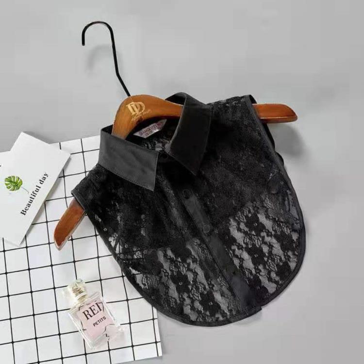White Fake Collar Shirt For Children False Collar Blouse Lace Kids Peter Pan Collar Detachable Lapel Half Shirt Boys Faux Col
