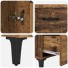 Sideboard Reclaimed Wood 69.5 x 34 x 90 cm Engineered Wood