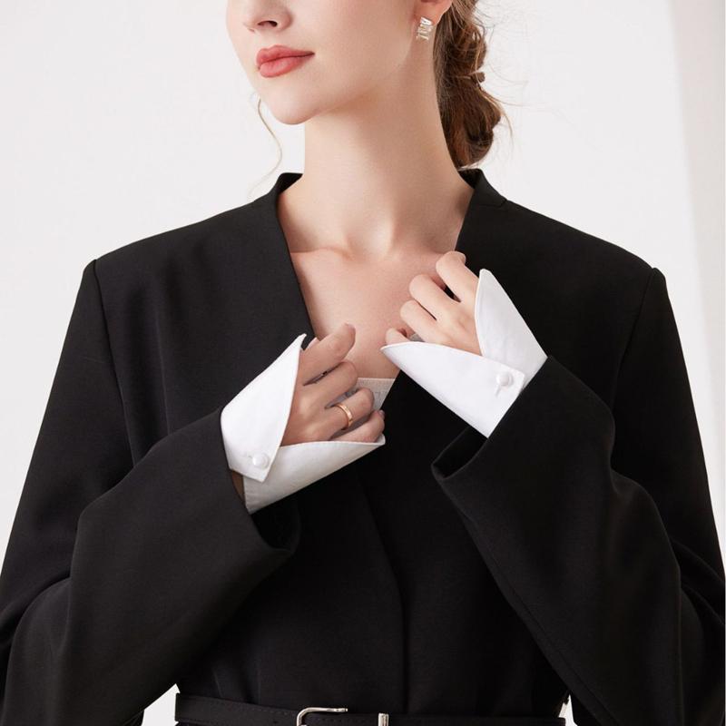 

Сделай сам Элегантные офисные рубашки Накладные манжеты Съемные накладные рукава для девочек-подростков Удлинение Модная одежда Аксессуар для запястья