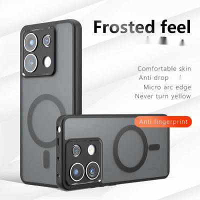 Husa acrilica rezistenta la socuri pentru Xiaomi Redmi Note 13 Pro Plus 5G Note13 Pro 4G Husa pentru incarcare fara fir Magsafe Husa de protectie pentru lentile magnetice