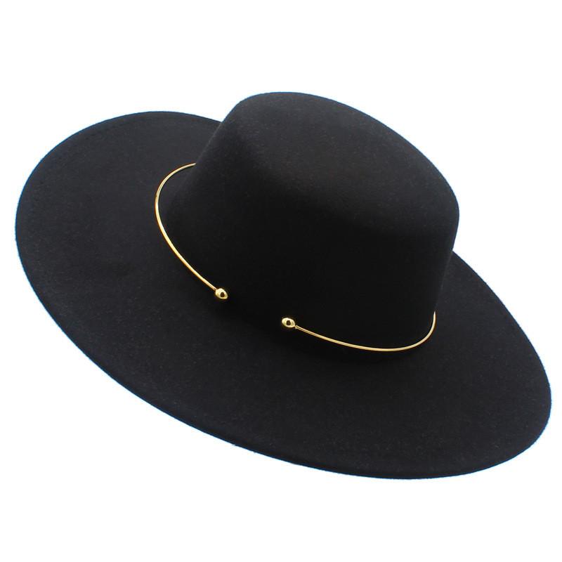 Vintage Jazz Hat With Wide Brim For Men Women Fall Winter Warmth And Windproof Style
