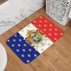 Royal Standard Napoleon France Flag Front Door Mat Anti-Slip Indoor Absorbent Coat Of Arms Doormat Kitchen Bedroom Entrance Rug