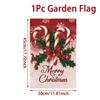 Christmas Garden Flag Merry Christmas Decoration for Home 2025 Navidad Natal Xmas Ornament Outdoor Yard Banner New Year Supplies