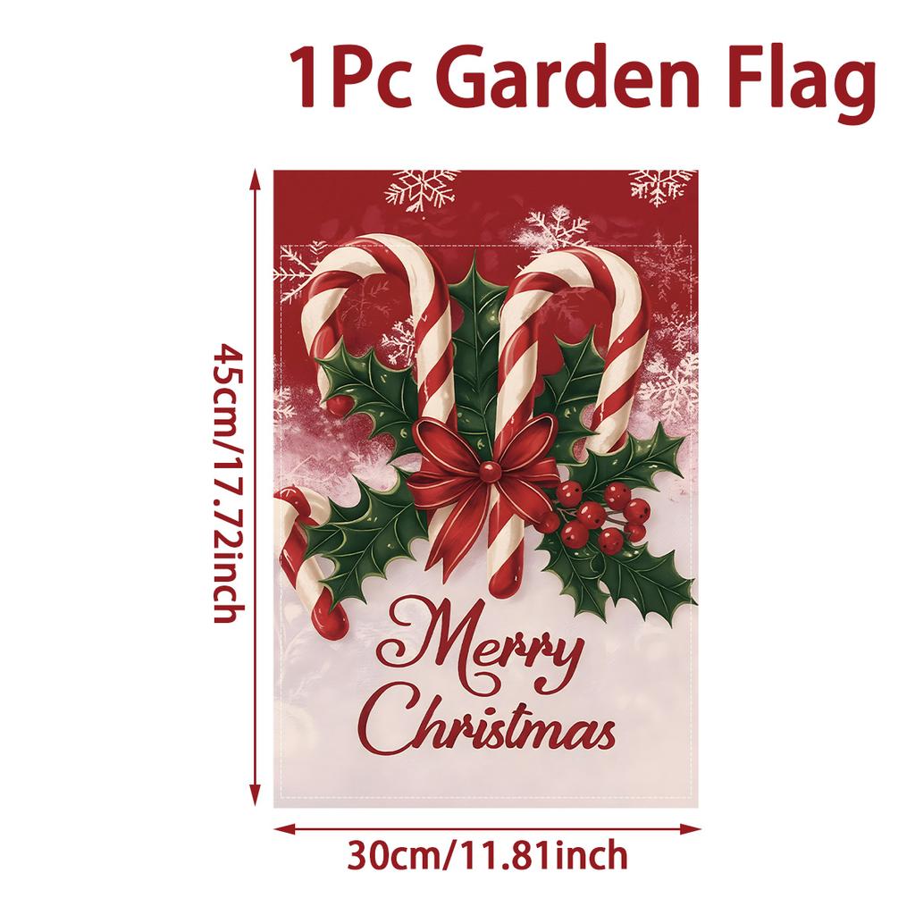 Christmas Garden Flag Merry Christmas Decoration for Home 2025 Navidad Natal Xmas Ornament Outdoor Yard Banner New Year Supplies
