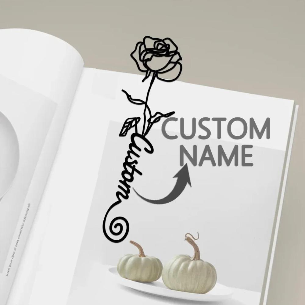 Metal Bookmark Vintage Rose Bookmark Gift for Readers Teacher Appreciation Unique Bookmark